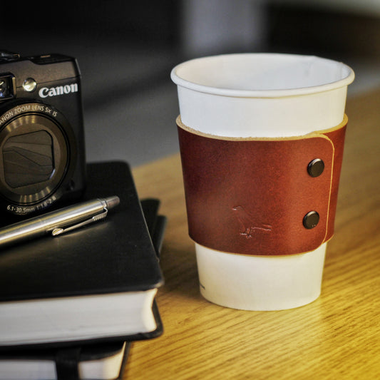 Leather Coffee Cuff (Coffee Sleeve)