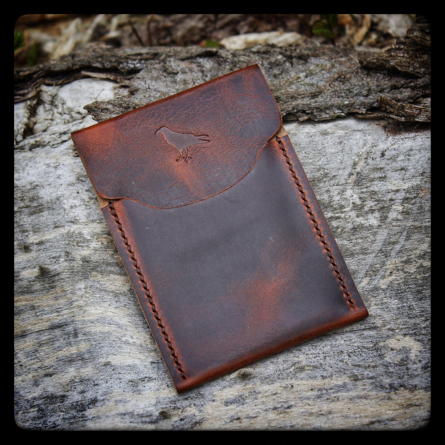 The Pup (Cognac) - Handmade Minimalist EDC Wallet
