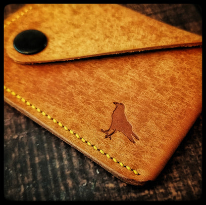 The Sparrow - Minimalist Leather Pocket Wallet / Card Holder