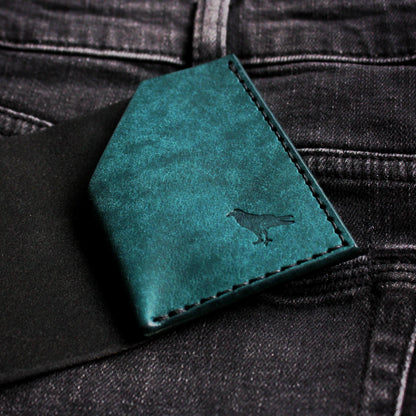 The Black Shroud Wallet - Blue Inside