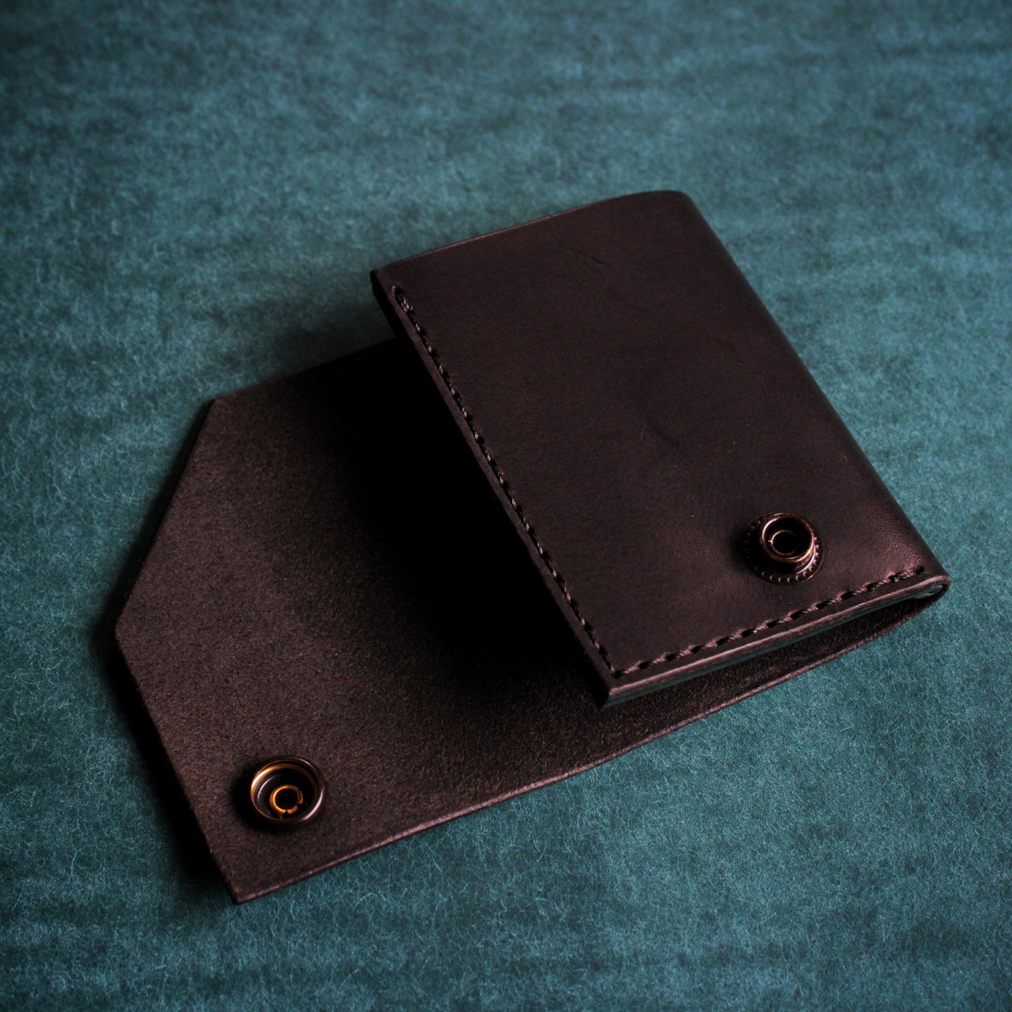 The Black Shroud Wallet - Blue Inside