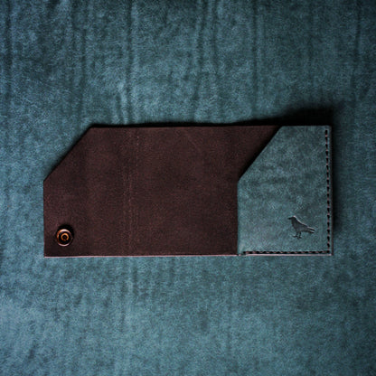 The Black Shroud Wallet - Blue Inside