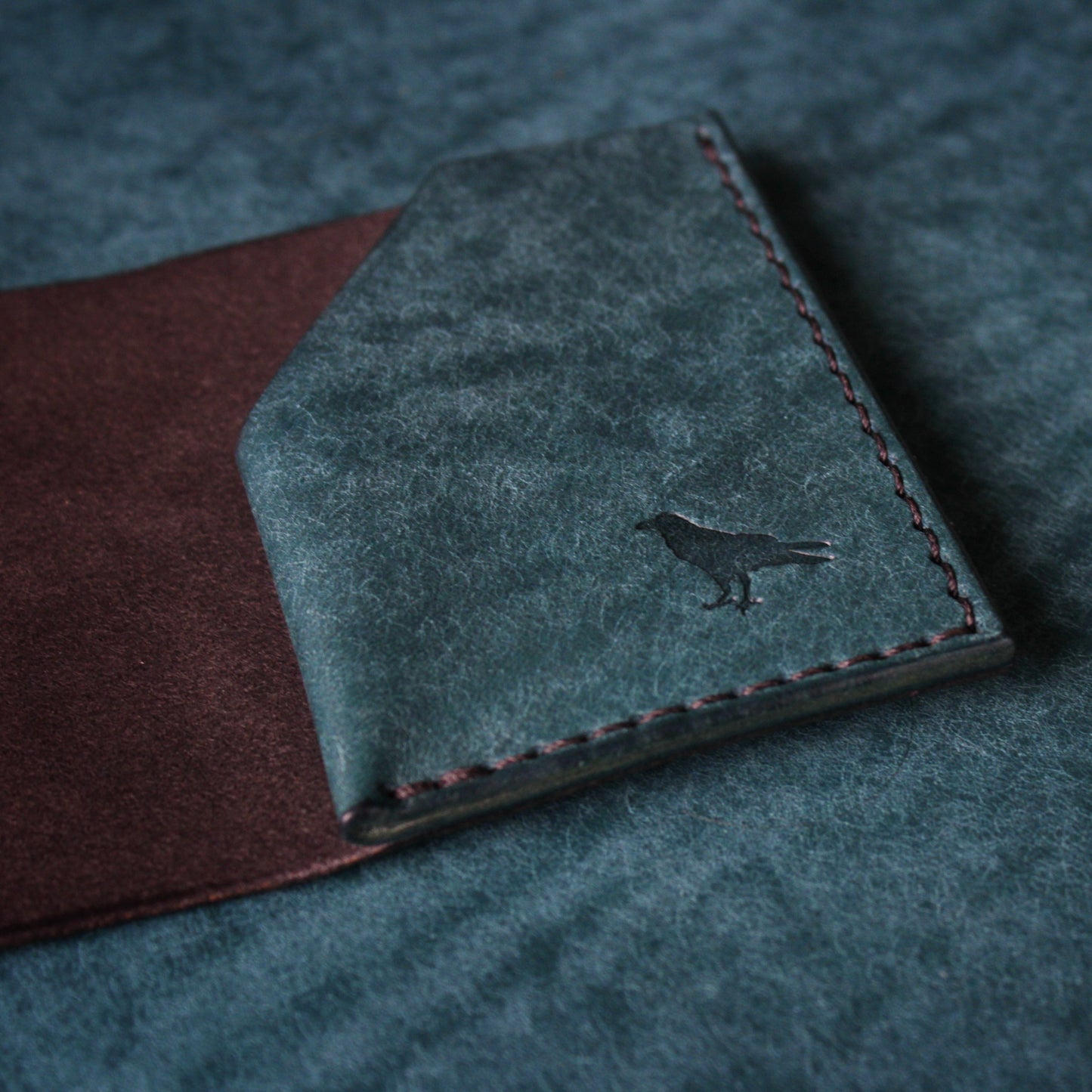 The Black Shroud Wallet - Blue Inside