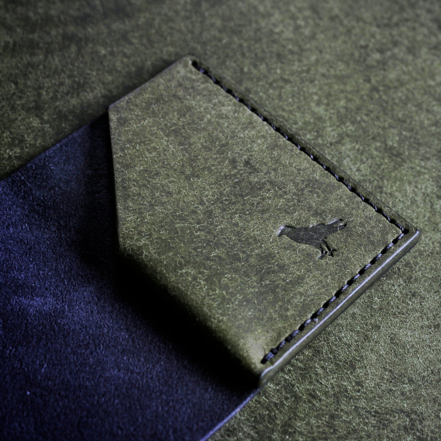 The Black Shroud Wallet - Green Inside
