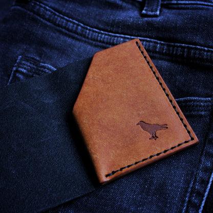 The Black Shroud Wallet - Orange Inside