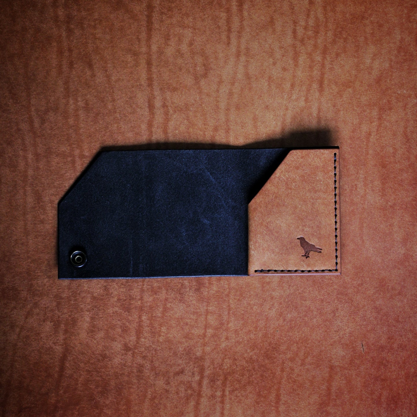 The Black Shroud Wallet - Orange Inside