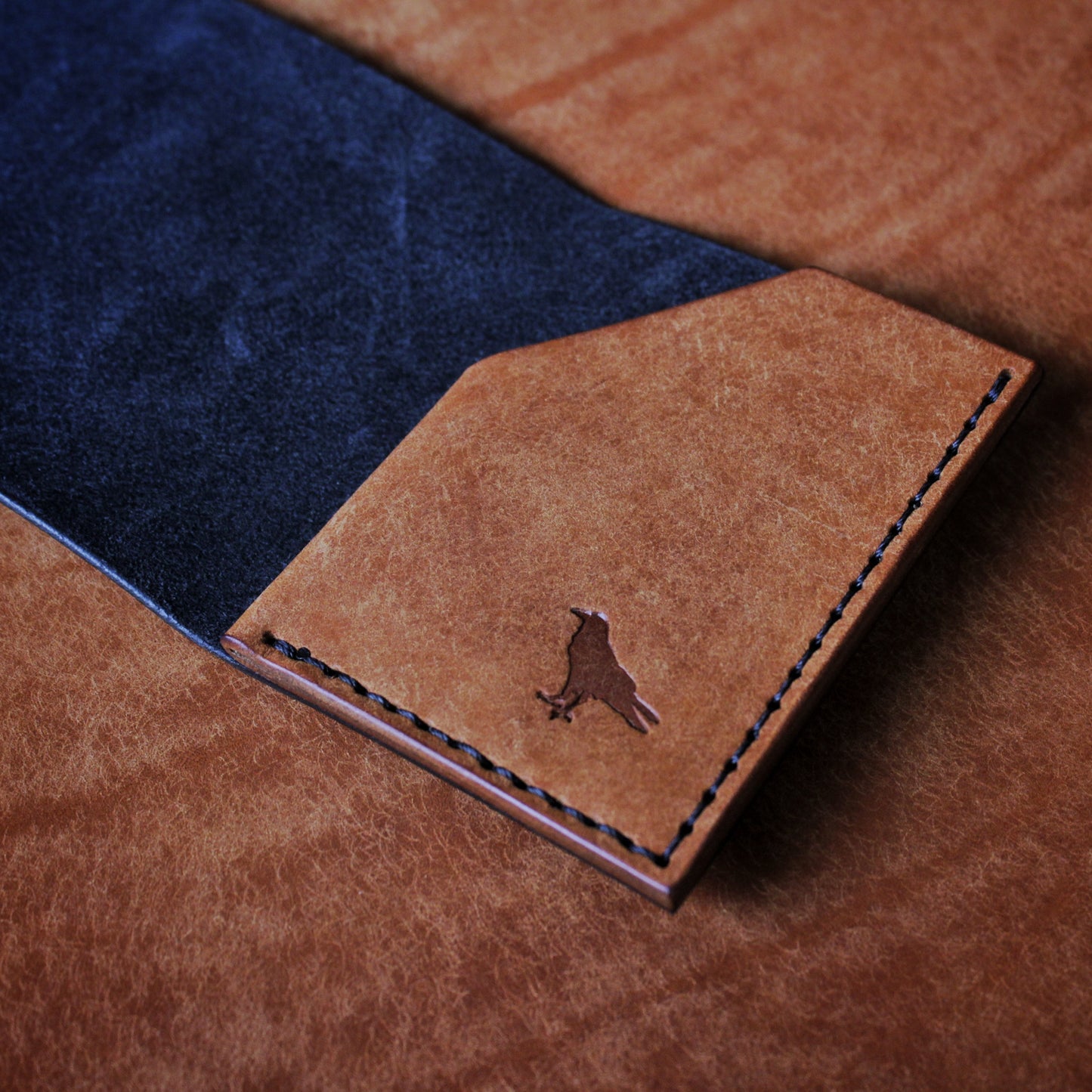 The Black Shroud Wallet - Orange Inside