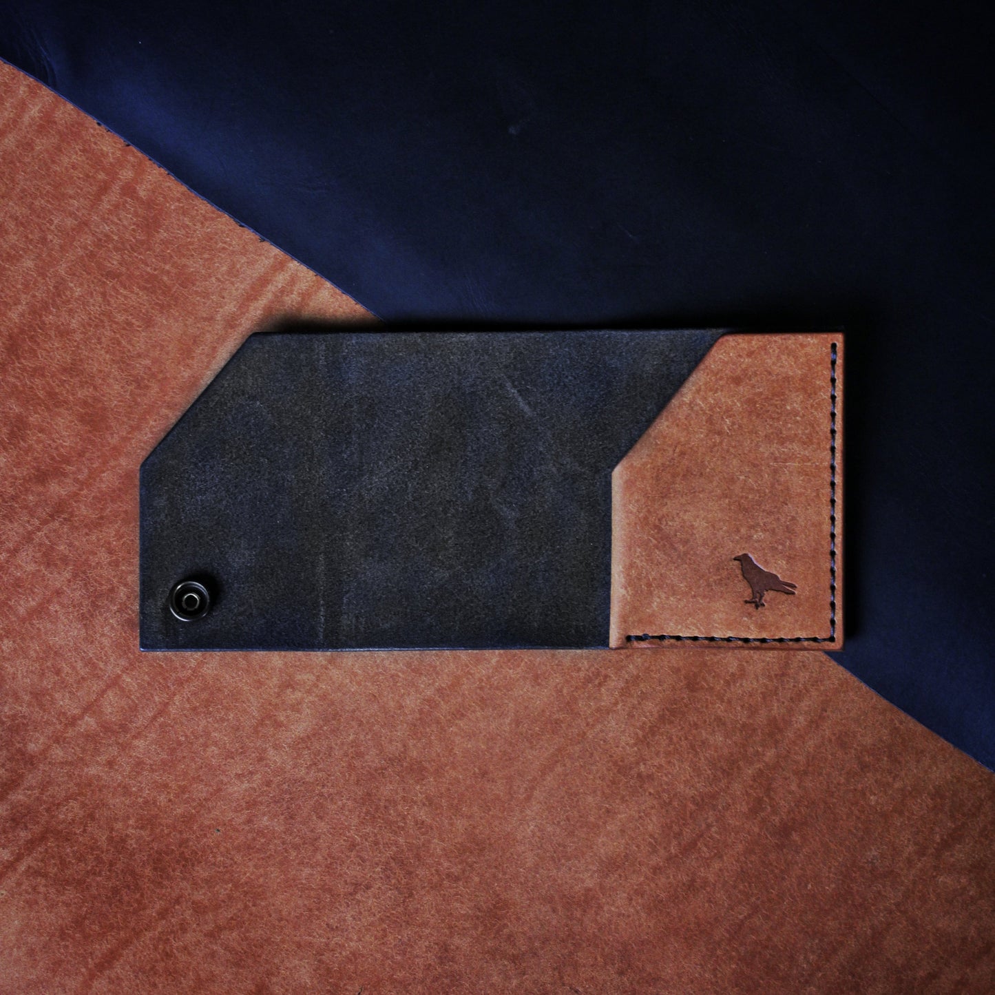 The Black Shroud Wallet - Orange Inside