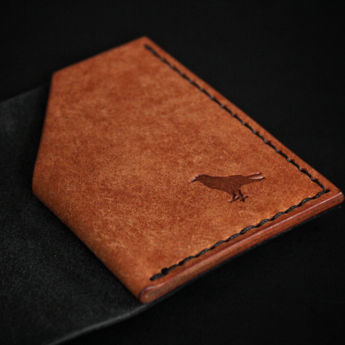 The Black Shroud Wallet - Orange Inside