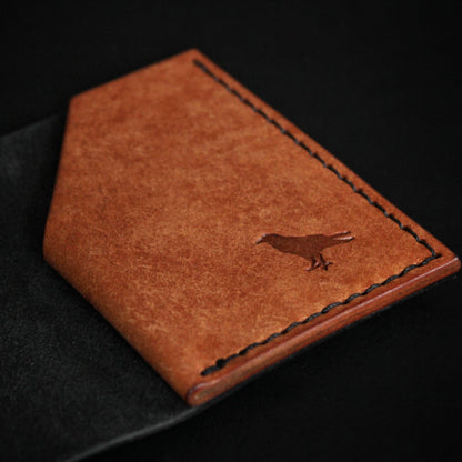 The Black Shroud Wallet - Orange Inside