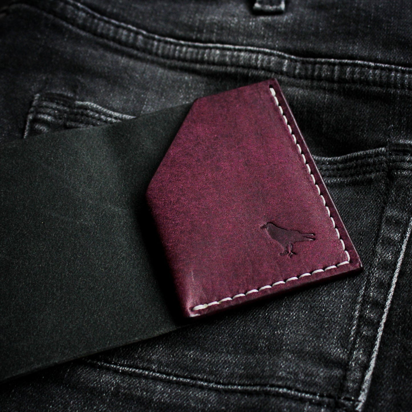 The Black Shroud Wallet - Purple Inside