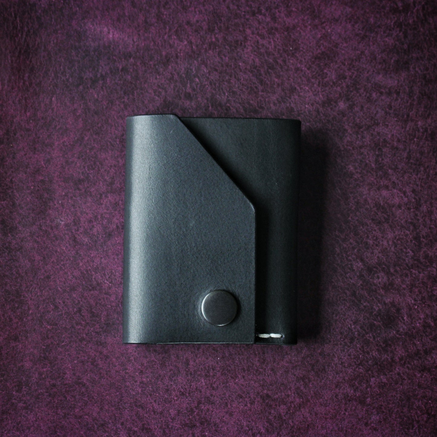 The Black Shroud Wallet - Purple Inside
