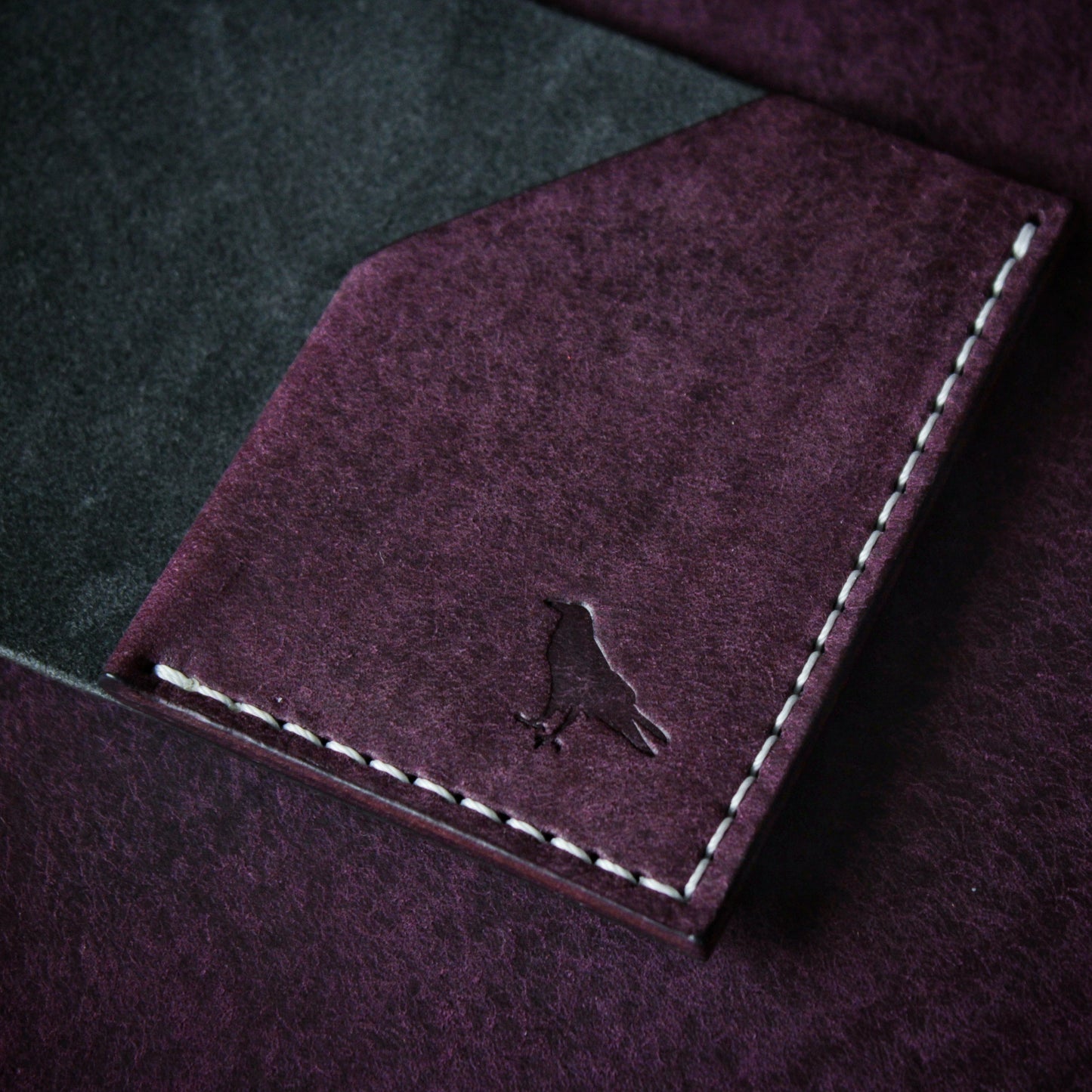 The Black Shroud Wallet - Purple Inside
