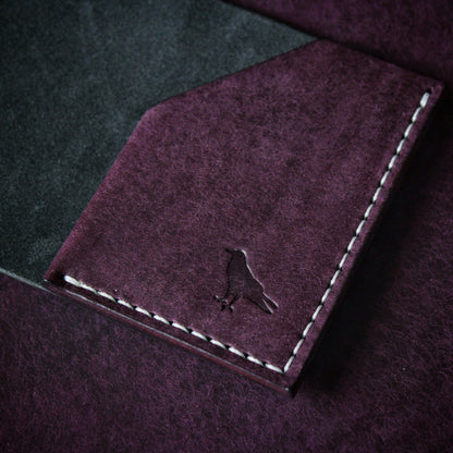 The Black Shroud Wallet - Purple Inside