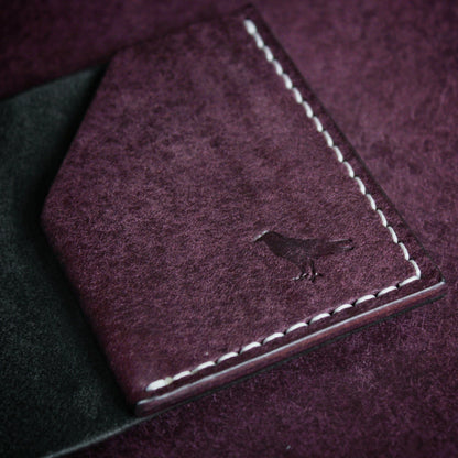 The Black Shroud Wallet - Purple Inside