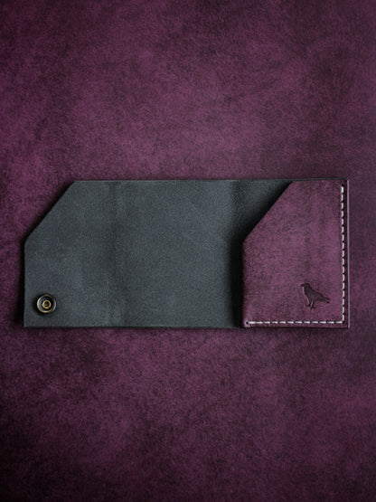 The Black Shroud Wallet - Purple Inside