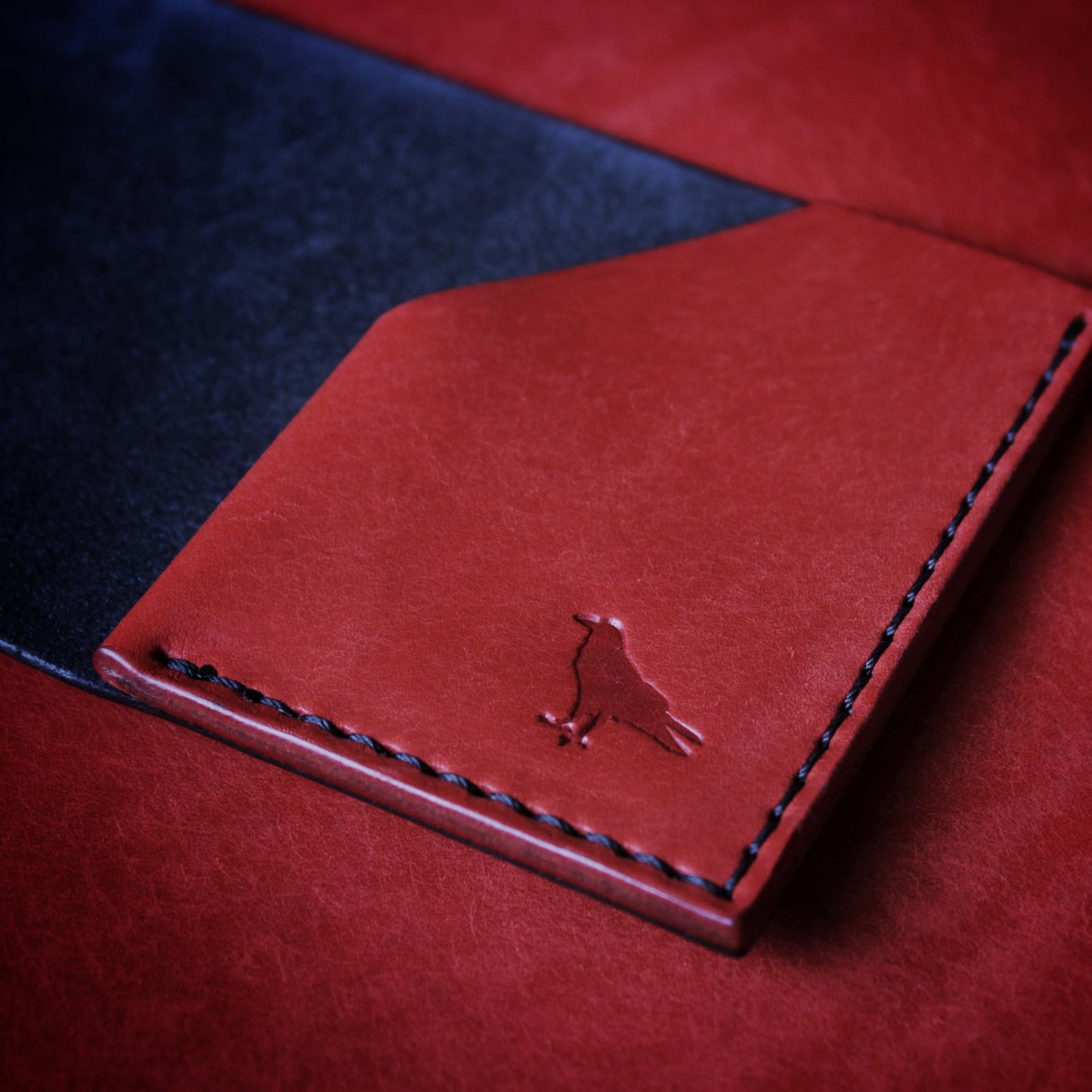 The Black Shroud Wallet - Red Inside