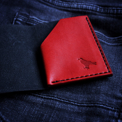 The Black Shroud Wallet - Red Inside