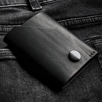The Black Shroud Wallet - Red Inside