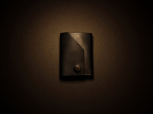 Shroud - Minimalist Leather EDC Wallet - Black