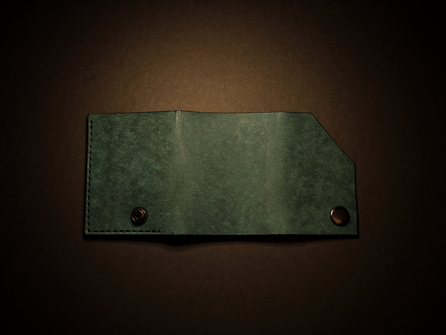 Shroud - Minimalist Leather EDC Wallet - Ortensia Blue
