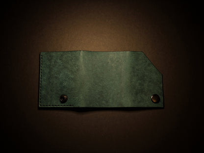 Shroud - Minimalist Leather EDC Wallet - Ortensia Blue