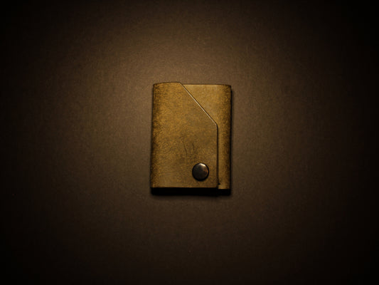 Shroud - Minimalist Leather Wallet - Oliva Green