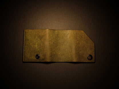 Shroud - Minimalist Leather Wallet - Oliva Green