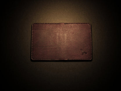 "Swarm" Leather Bifold Wallet - Purple & Green
