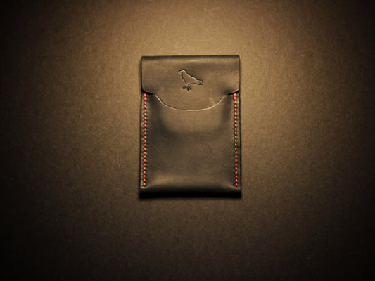 Black Pup (Red Stitch) - Minimalist EDC Wallet