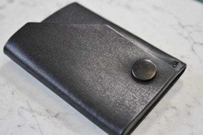 The Shroud - Minimalist Leather EDC Wallet - Black